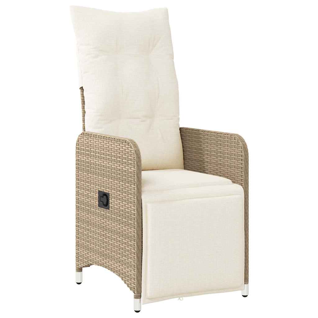 Garten Essgruppe mit Kissen 5 pcs Beige Poly-Rattan