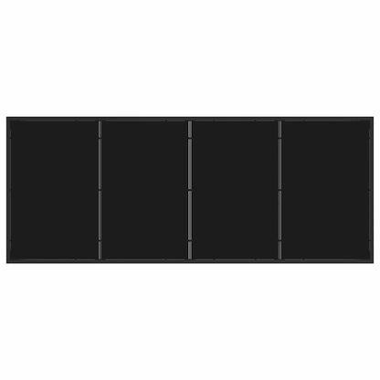 Garten Essgruppe 9 pcs Grau Poly Rattan