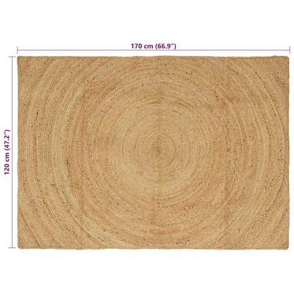 Bereichsteppiche Rechtwinklig Braun 120 x 170 cm Jute