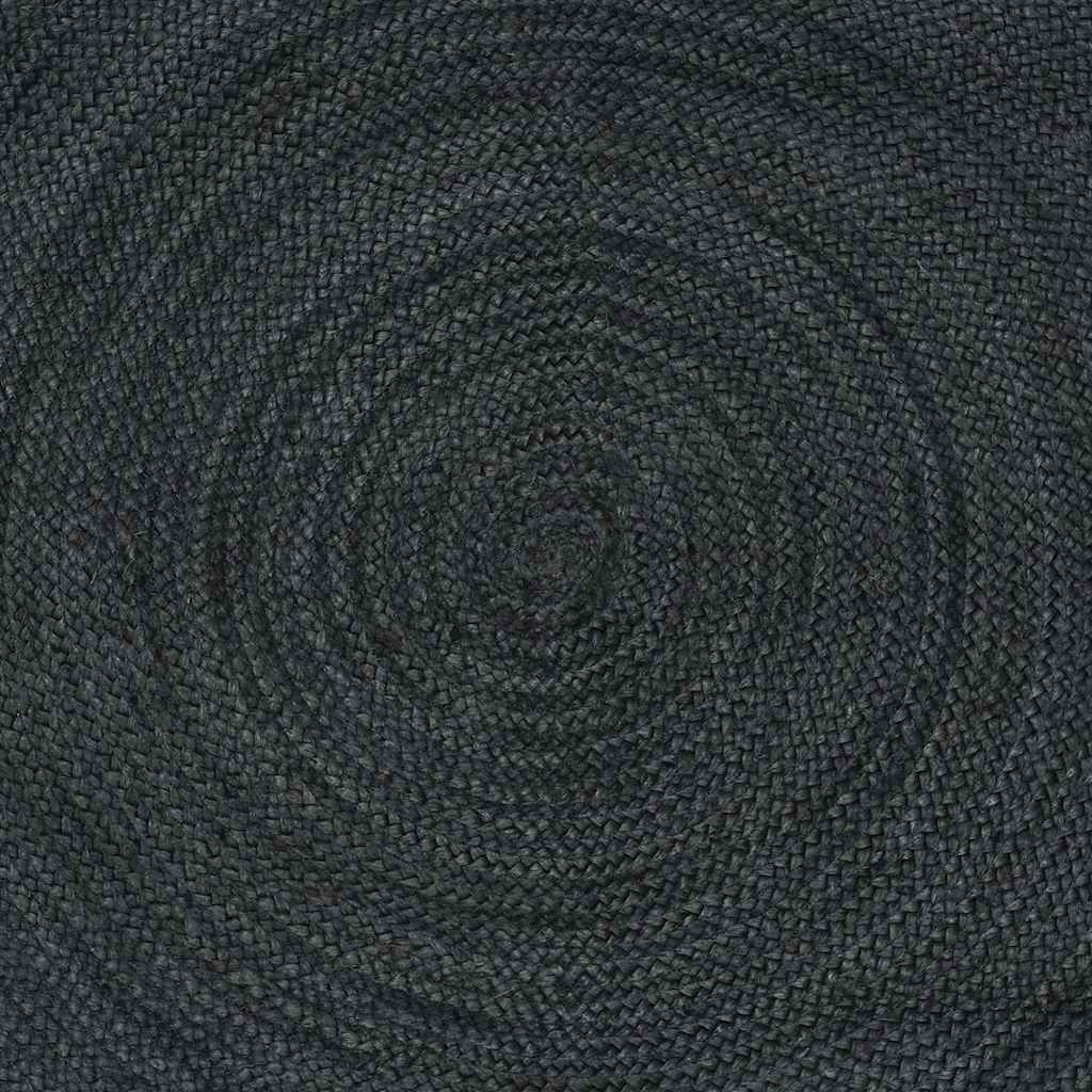 Bereichsteppiche Quadratisch Dunkelgrau 120 x 120 cm Jute