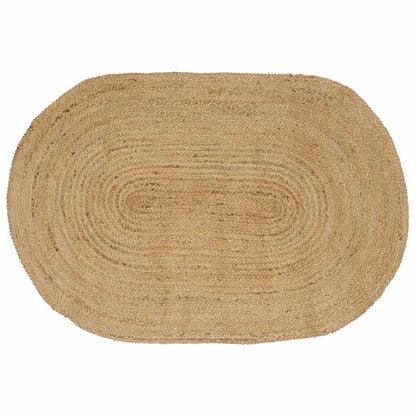 Bereichsteppiche Oval Natur 205 x 305 cm Jute