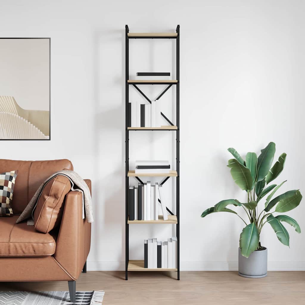 Bücherregal Sonoma-Eiche 40 x 30 x 189,5 cm Holzwerkstoff