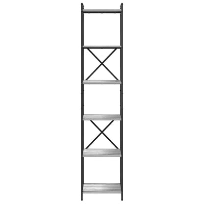 Bücherregal Grau Sonoma 40 x 30 x 189,5 cm Holzwerkstoff