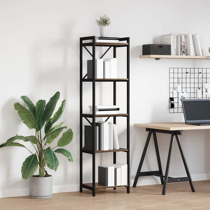 Bücherregal Geräucherte Eiche 40 x 30 x 155 cm Holzwerkstoff