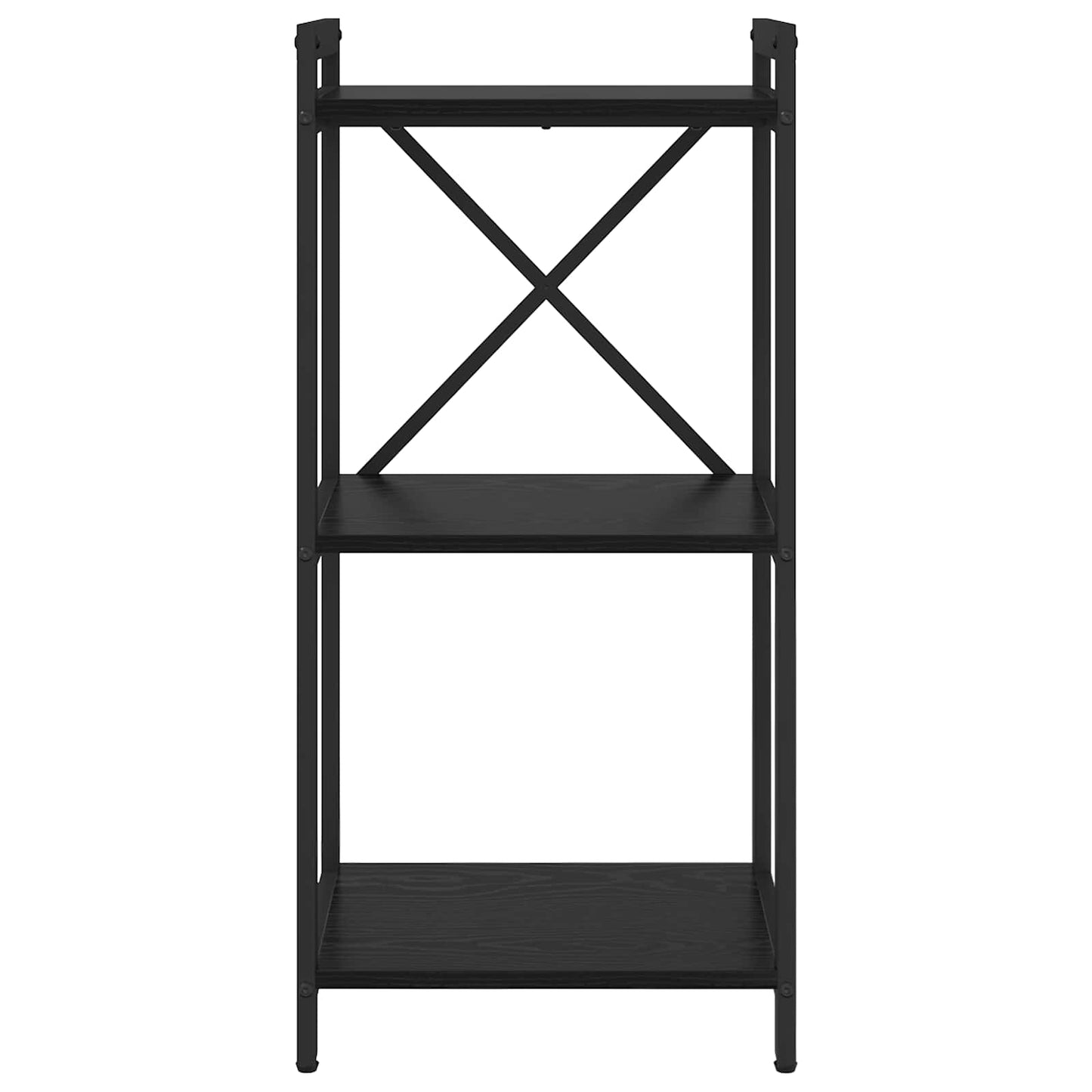 Bücherregal Schwarz Eichen-Optik 40 x 30 x 85 cm Holzwerkstoff