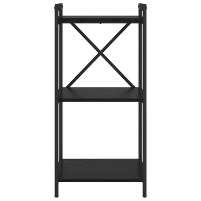 Bücherregal Schwarz Eichen-Optik 40 x 30 x 85 cm Holzwerkstoff