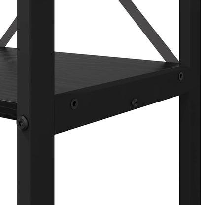 Bücherregal Schwarz Eichen-Optik 40 x 30 x 85 cm Holzwerkstoff