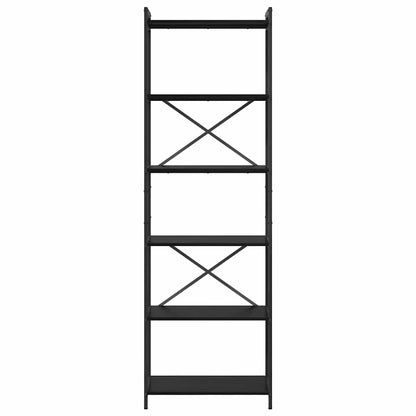 Bücherregal Schwarz Eichen-Optik 40 x 30 x 85 cm Holzwerkstoff