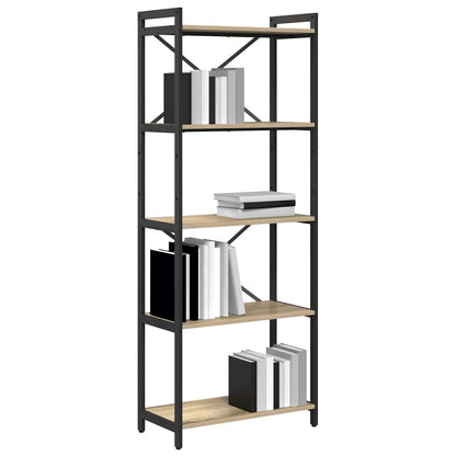 Bücherregal Sonoma-Eiche 60 x 30 x 155 cm Holzwerkstoff