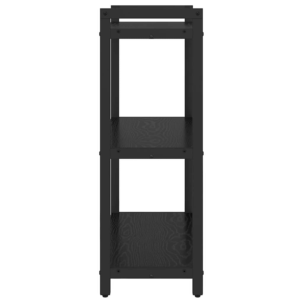 Bücherregal Schwarz Eichen-Optik 60 x 30 x 85 cm Holzwerkstoff