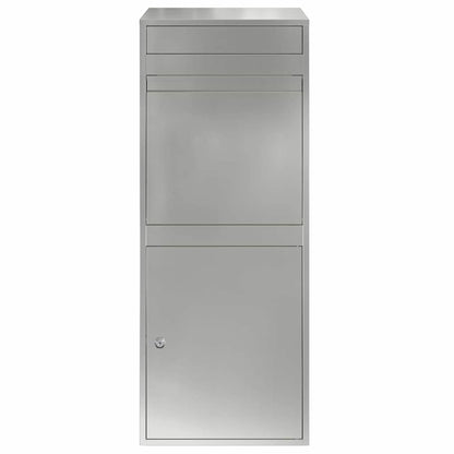 Paketdrop-Box mit Tür Schwarz 41 x 38 x 103 cm Verzinkter Stahl