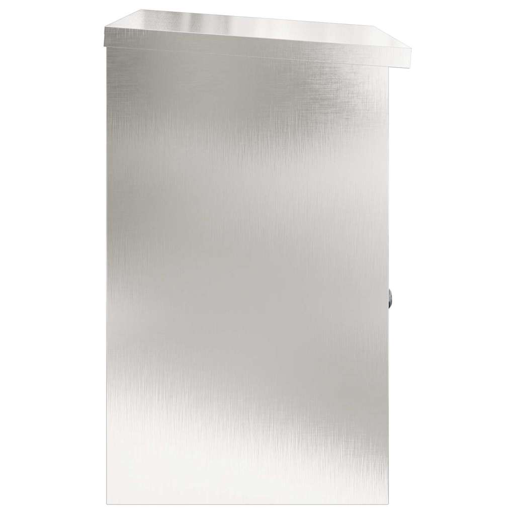 Paketdrop-Box mit Speicher Silber 47,5 x 38 x 59 cm Edelstahl