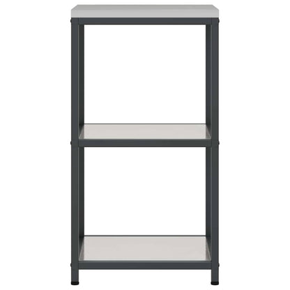 Küchenaufbewahrung mit Regal Silber 60 x 50 x 92 cm Stahl