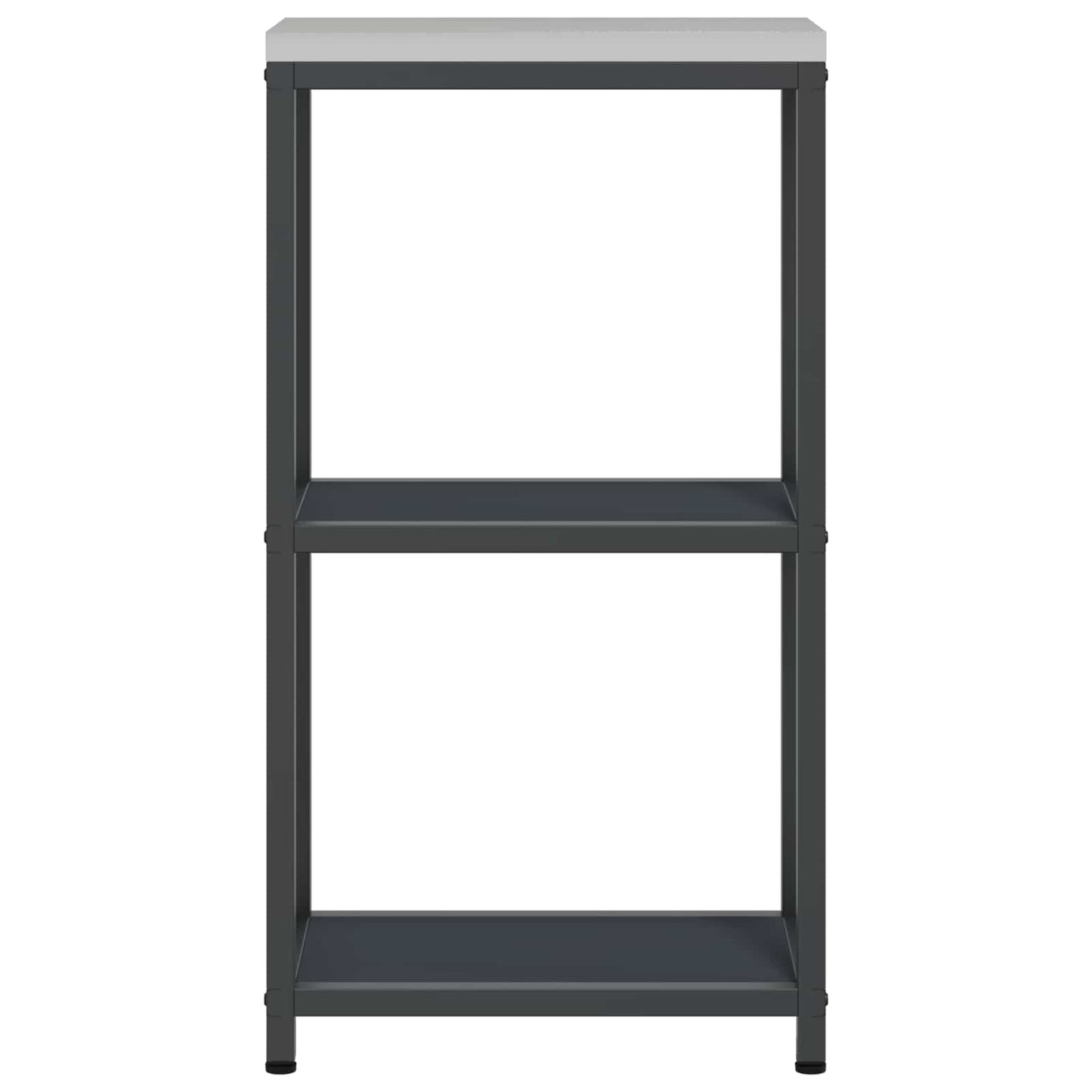 Küchenaufbewahrung mit Regal Anthrazit 60 x 50 x 92 cm Stahl