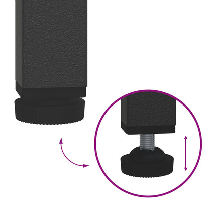 Küchenaufbewahrung mit Regal Rostig 60 x 50 x 92 cm Stahl