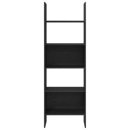 Bücherregal Schwarz Eichen-Optik 60 x 35 x 180 cm Holzwerkstoff