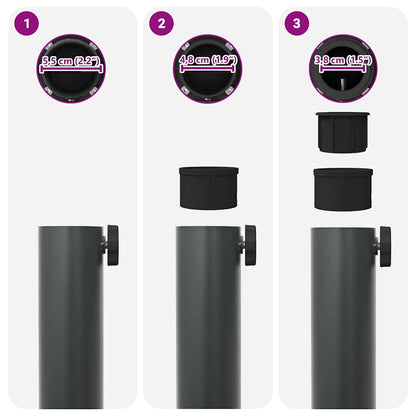 Sonnenschirmständer Dunkelgrau 45 x 45 x 31 cm