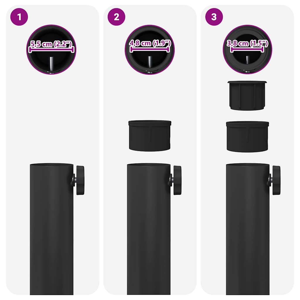 Sonnenschirmständer Schwarz 48 x 48 x 32 cm