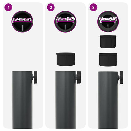 Sonnenschirmständer Dunkelgrau 48 x 48 x 32 cm