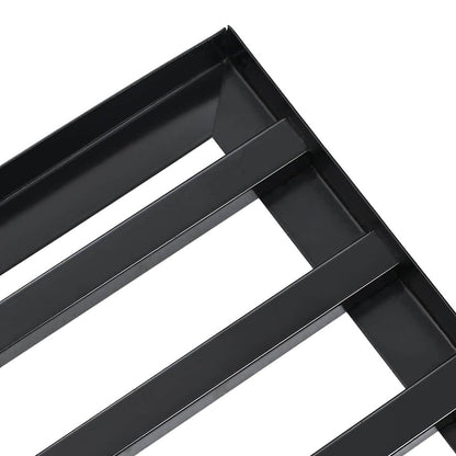 Ersatzkopf für Gartenrechen Schwarz Pulverbeschichteter Stahl