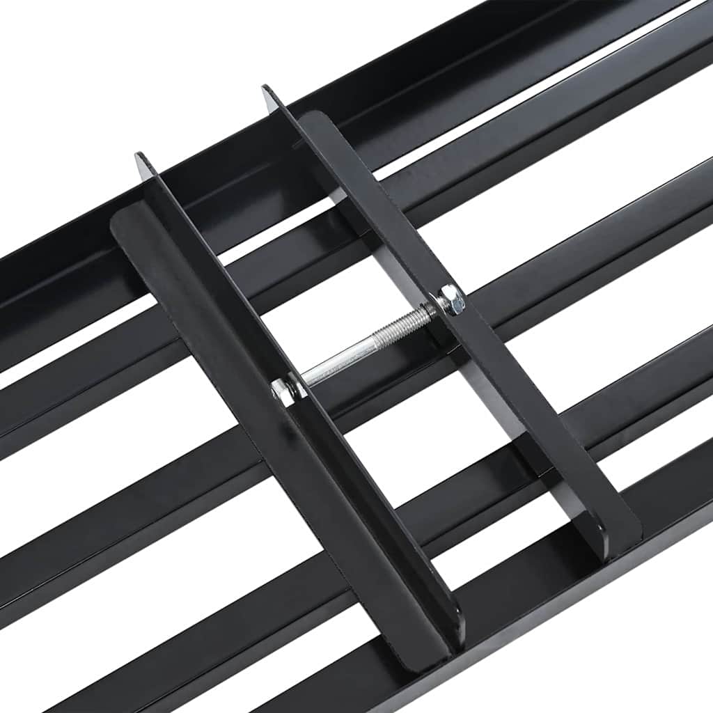 Ersatzkopf für Gartenrechen Schwarz Pulverbeschichteter Stahl