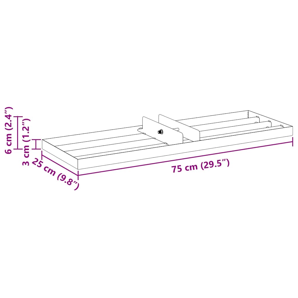 Ersatzkopf für Gartenrechen Schwarz Pulverbeschichteter Stahl