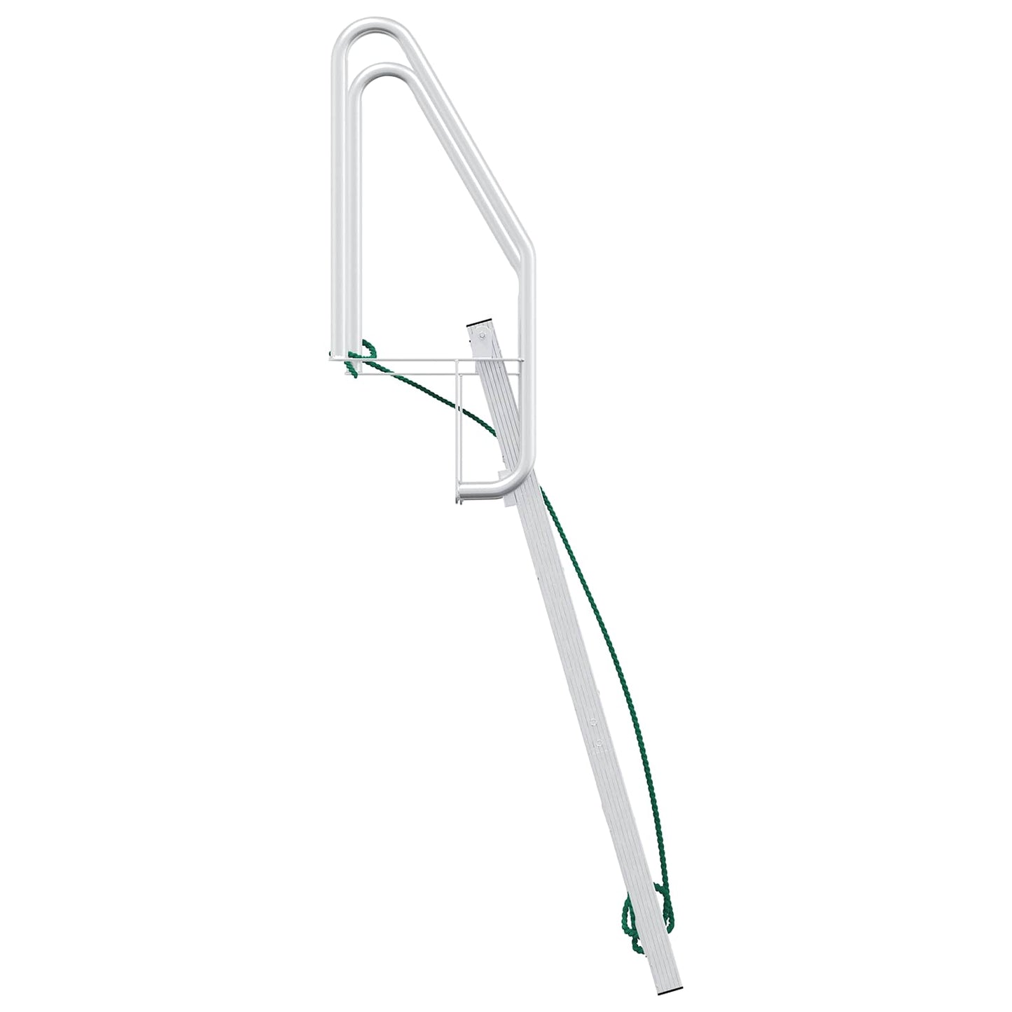 5-Stufen Dockleiter Silber 58 x 77 x 191 cm Aluminium