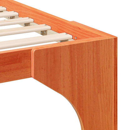 Bettrahmen Braun 90 x 190 cm Massives Kiefernholz