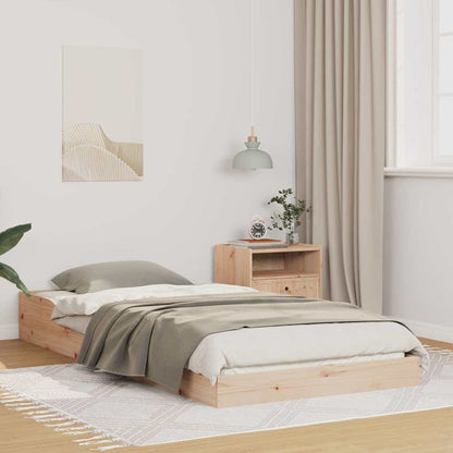 Bettrahmen Natur 80 x 220 cm Massives Kiefernholz