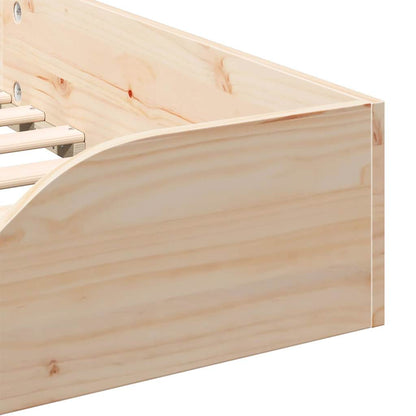 Bettrahmen Braun 80 x 200 cm Massives Kiefernholz