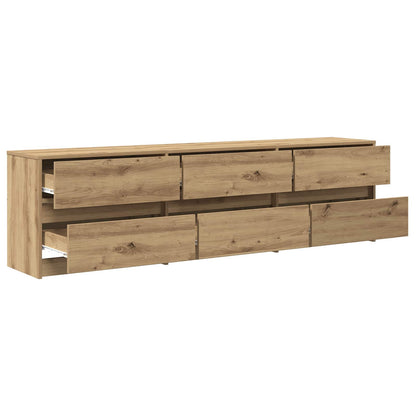 TV-Einheiten 2 pcs Artisan-Eiche 180 x 34 x 50 cm Holzwerkstoff