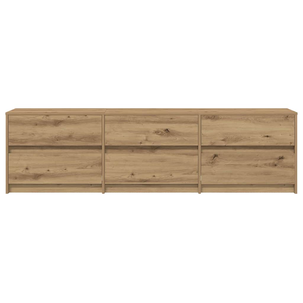 TV-Einheiten 2 pcs Artisan-Eiche 180 x 34 x 50 cm Holzwerkstoff
