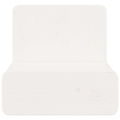 Nachttisch Weiß 44 x 32,5 x 40 cm Massivholz Kiefer