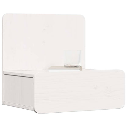 Nachttisch Weiß 44 x 32,5 x 40 cm Massivholz Kiefer