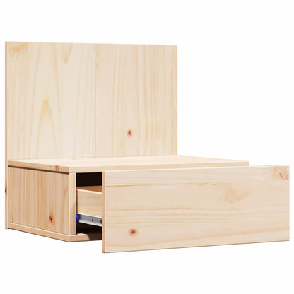 Nachttisch Braun 42 x 32,5 x 40 cm Massivholz Kiefer