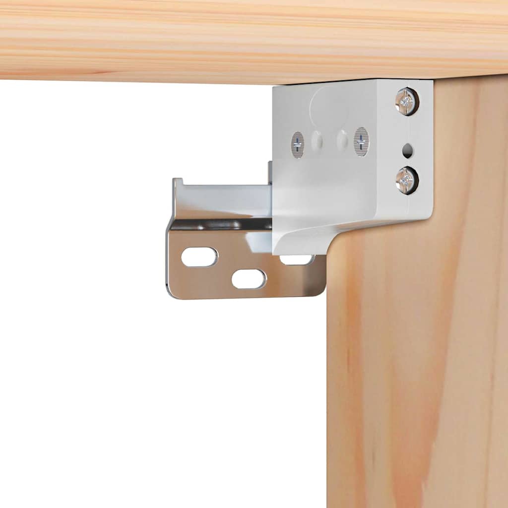 Nachttisch Braun 39 x 34 x 33 cm Massivholz Kiefer