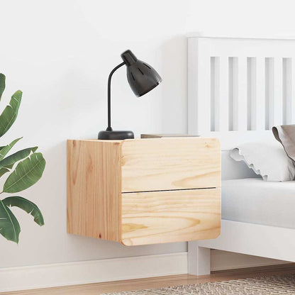 Nachttisch Braun 39 x 34 x 33 cm Massivholz Kiefer