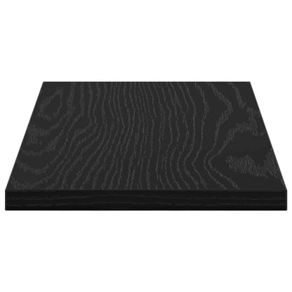 Regalbrett 4 pcs Schwarz 40 x 20 x 1,5 cm Holzwerkstoff