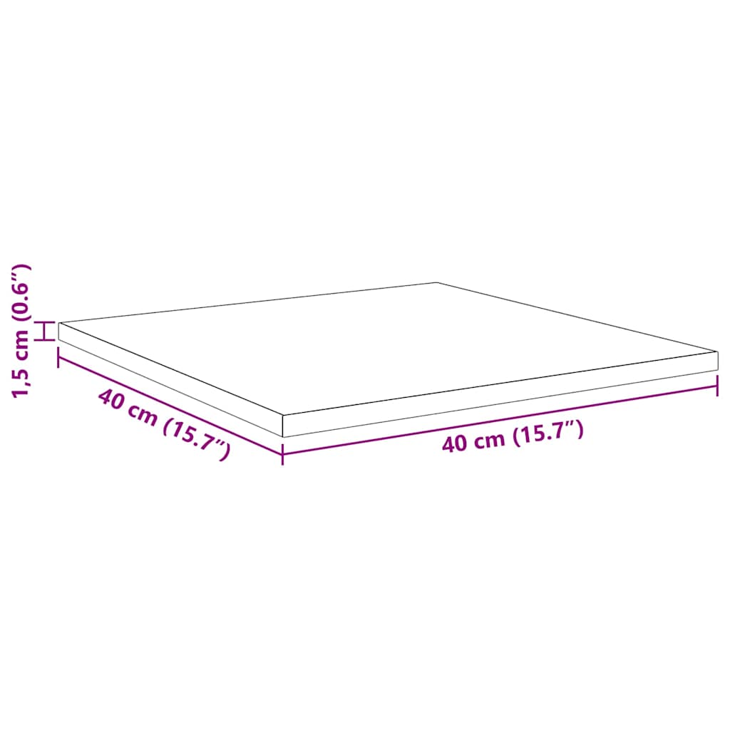 Regalbrett 4 pcs Braun 40 x 40 x 1,5 cm Holzwerkstoff