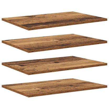 Regalbrett 4 pcs Braun 60 x 40 x 1,5 cm Holzwerkstoff