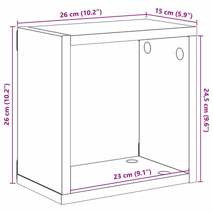 Wandregale mit Regal Wandmontiert Altholz Holzwerkstoff