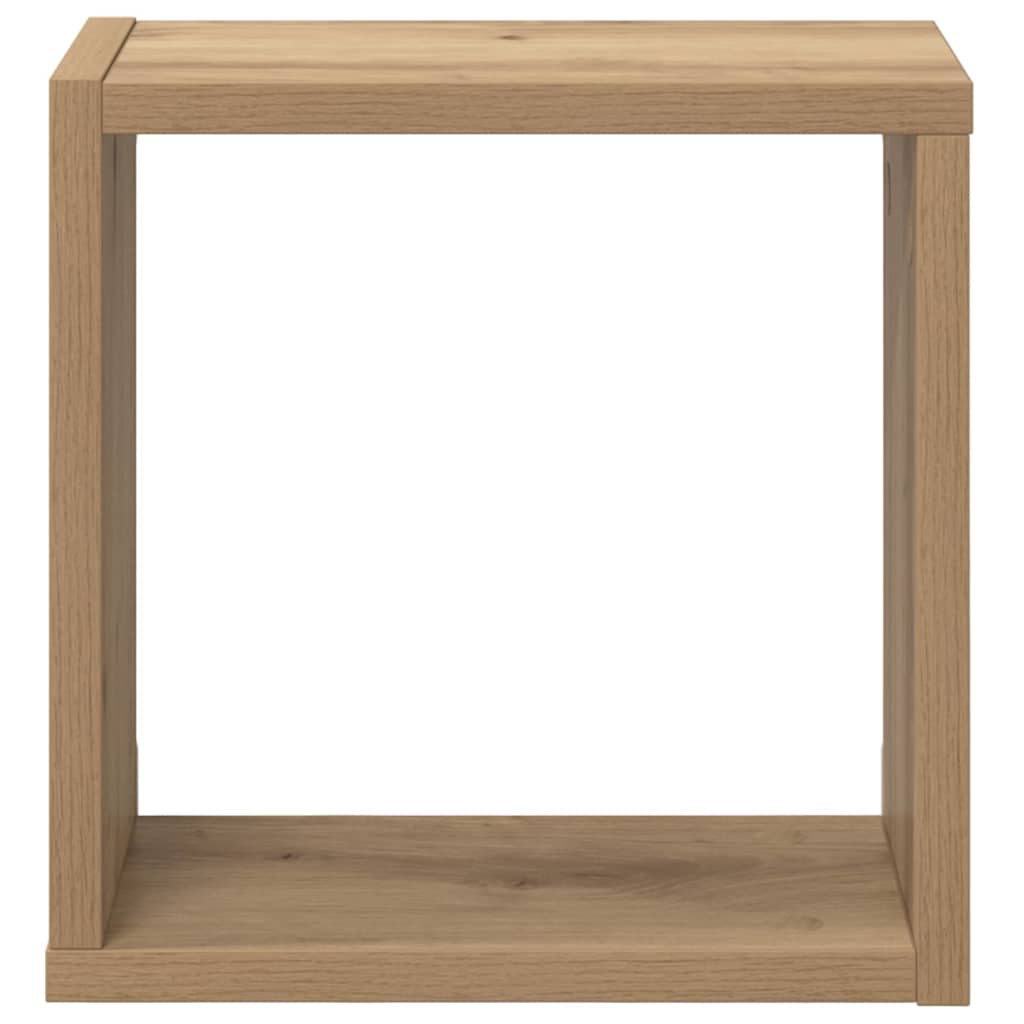 Wandregale mit Regal Wandmontiert Artisan-Eiche Holzwerkstoff