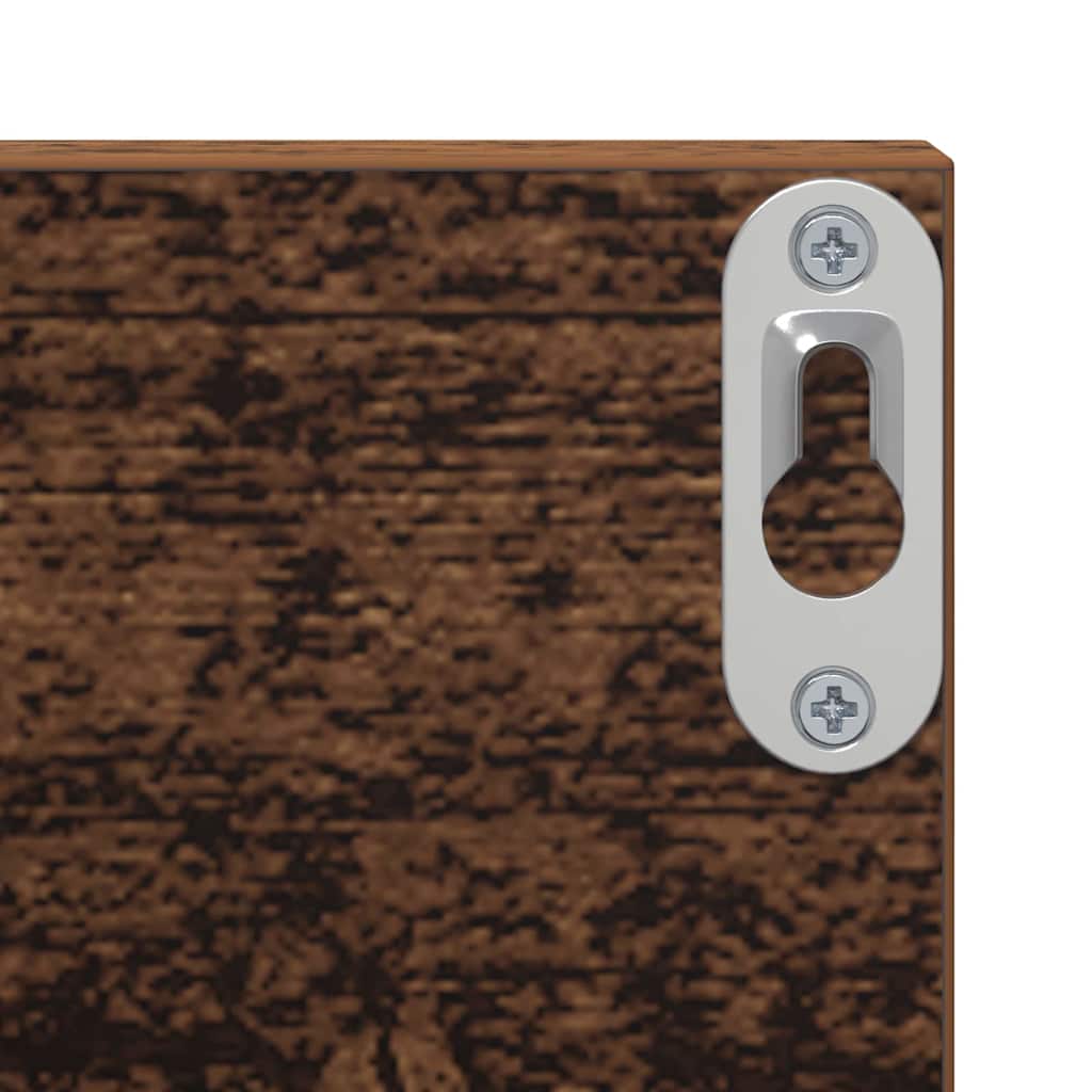 Wandregal 2 pcs Altholz 80 x 11,5 x 18 cm Holzwerkstoff