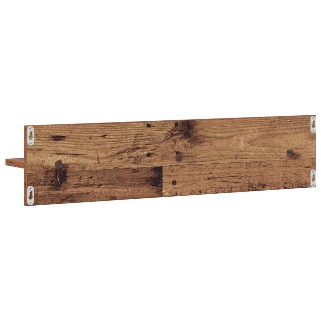 Wandregal 2 pcs Altholz 80 x 11,5 x 18 cm Holzwerkstoff