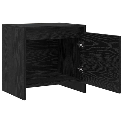 Nachttisch Schwarz Eichen-Optik 45 x 34 x 44,5 cm Holzwerkstoff