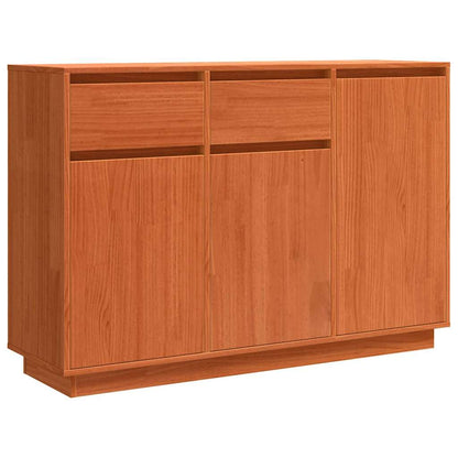 Sideboard Wachsbraun 110 x 34 x 75 cm Massives Kiefernholz