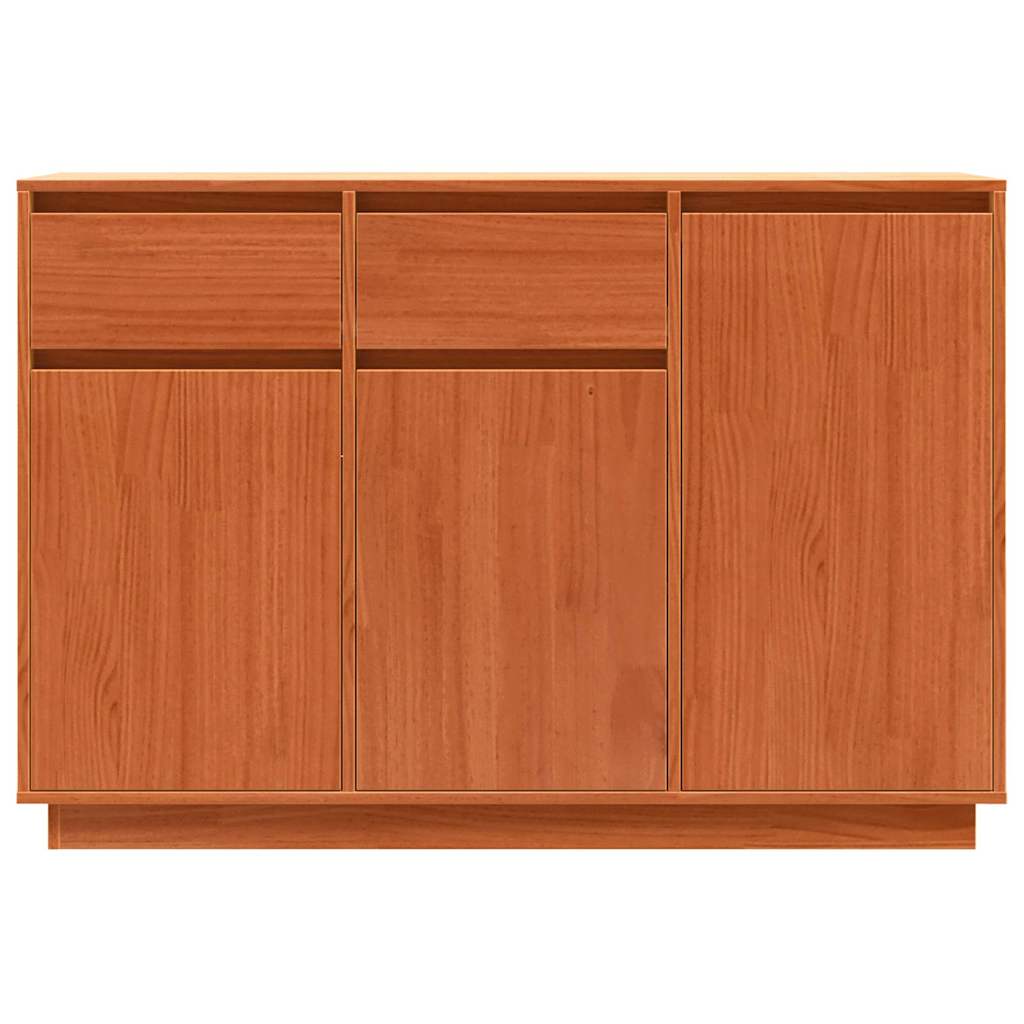 Sideboard Wachsbraun 110 x 34 x 75 cm Massives Kiefernholz
