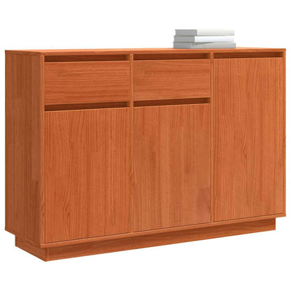 Sideboard Wachsbraun 110 x 34 x 75 cm Massives Kiefernholz