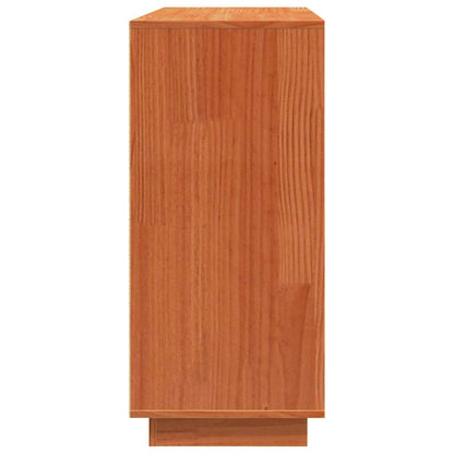 Sideboard Wachsbraun 110 x 34 x 75 cm Massives Kiefernholz