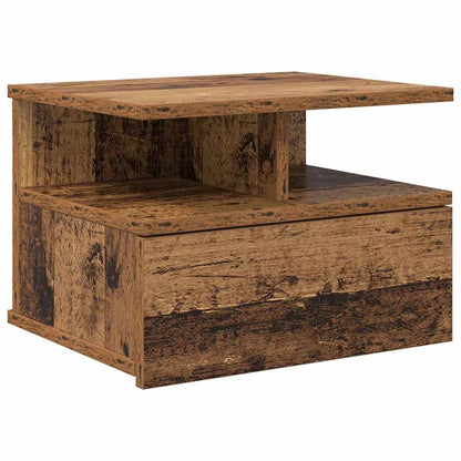 Schwebender Nachttisch Altholz 40 x 31 x 28 cm Holzwerkstoff